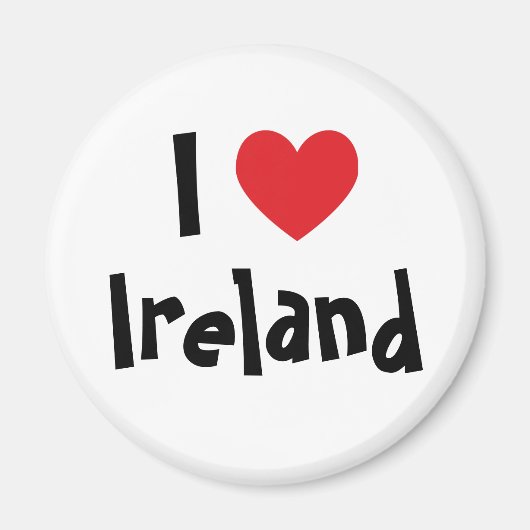 Aimant J'aime l'Irlande (Devant)