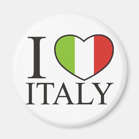 Aimant J'aime l'Italie (Devant)