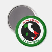 AIMANT J'AIME L'ITALIE (Recto/Verso)