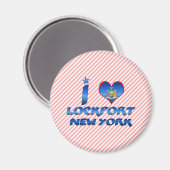 Aimant J'aime Lockport, New York (Recto/Verso)