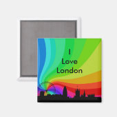 Aimant J'aime Londres (Recto/Verso)
