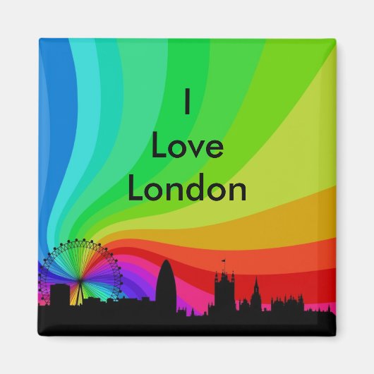 Aimant J'aime Londres (Devant)