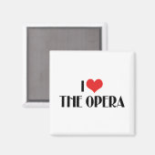 Aimant J'Aime L'Opéra (Recto/Verso)