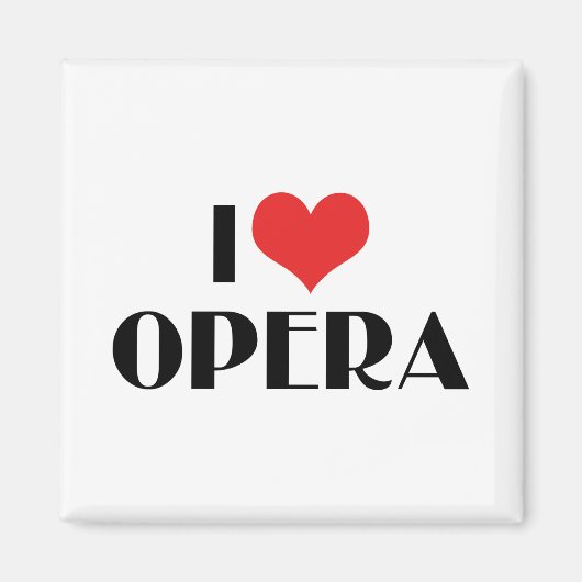 Aimant J'aime l'opéra (Devant)