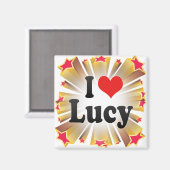Aimant J'Aime Lucy (Recto/Verso)