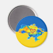 Aimant J'aime l'Ukraine (Recto/Verso)