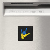 Aimant J'aime l'Ukraine2 (In Situ (Lave-vaisselle))