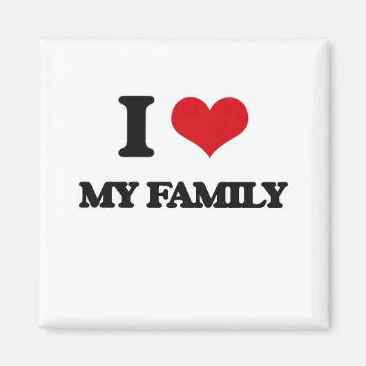 Aimant J'aime ma famille (Devant)