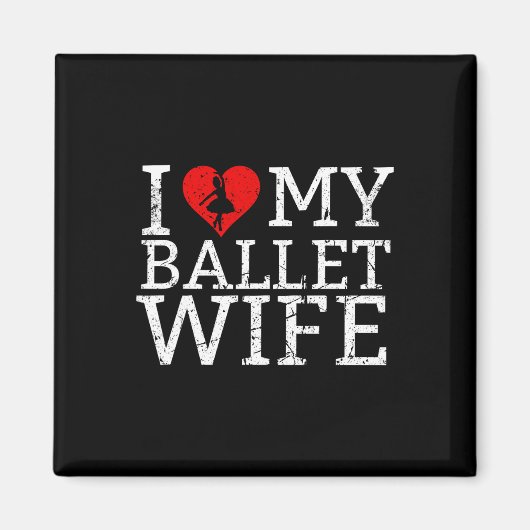 Aimant J'Aime Ma Femme De Ballet Danseuse (Devant)