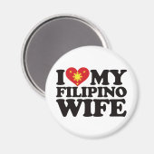 Aimant J'Aime Ma Femme Philippine (Recto/Verso)