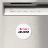 Aimant J'Aime Ma Grand-Mère (In Situ (Lave-vaisselle))