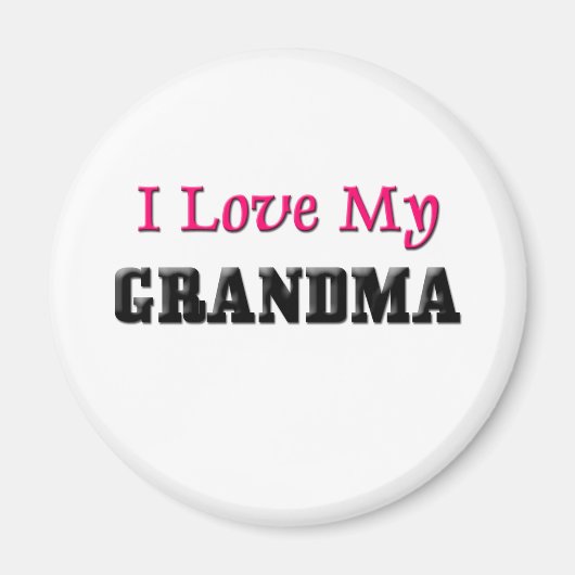 Aimant J'Aime Ma Grand-Mère (Devant)