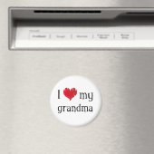 Aimant J'aime ma grand-mère (In Situ (Lave-vaisselle))