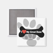 Aimant J'Aime Ma Grande Danse - Os De Chien (Recto/Verso)