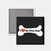 Aimant J'Aime Ma Grande Danse - Os De Chien (Recto/Verso)