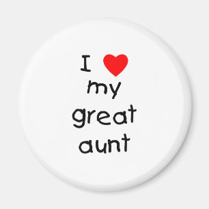 Aimant J'aime ma grande tante