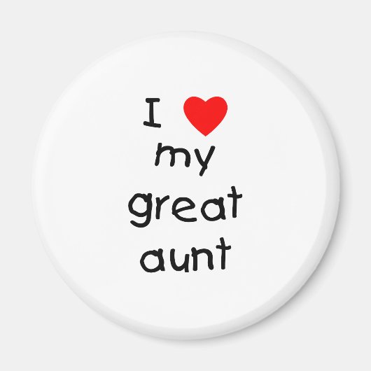 Aimant J'Aime Ma Grande Tante (Devant)
