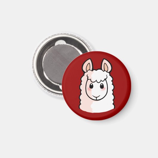 Aimant J'Aime Ma Llama (Recto/Verso)