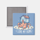 Aimant J'aime ma maison (Recto/Verso)