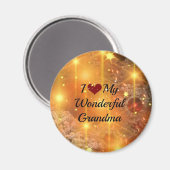 Aimant J'Aime Ma Merveilleuse Grand-Mère (Recto/Verso)