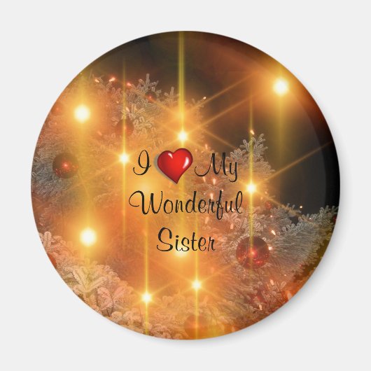 Aimant J'Aime Ma Merveilleuse Soeur (Devant)