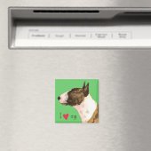 Aimant J'aime ma mini Bull Terrier (In Situ (Lave-vaisselle))