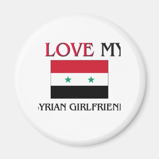 Aimant J'aime ma petite amie syrienne (Devant)
