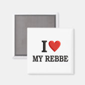 Aimant J'aime ma Rebbe (Recto/Verso)