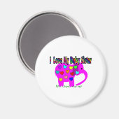 Aimant J'Aime Ma Soeur Bébé (Recto/Verso)