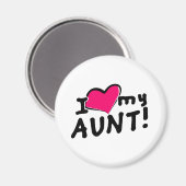 Aimant J'aime ma tante ! (Recto/Verso)