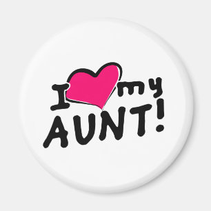 Aimant J'aime ma tante !