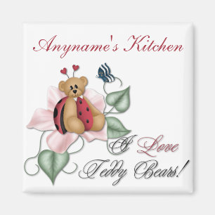 Aimant J'aime Madame Bug Bear de nounours