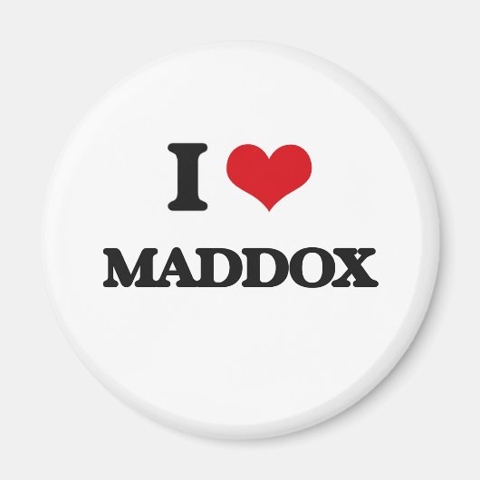 Aimant J'aime Maddox (Devant)