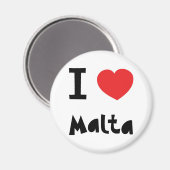 Aimant J'aime Malte (Recto/Verso)
