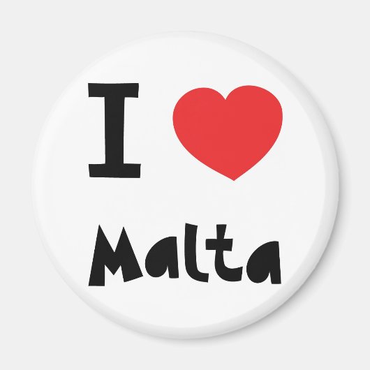 Aimant J'aime Malte (Devant)