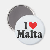 Aimant J'aime Malte (Recto/Verso)