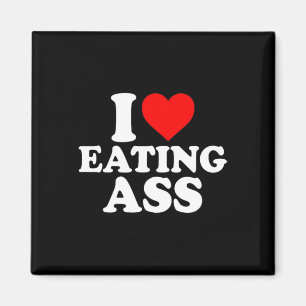 Aimant J'aime Manger Cœur Mignon Drôle Simple 