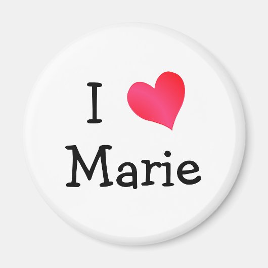 Aimant J'aime Marie (Devant)