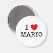 Aimant J'aime Mario (Recto/Verso)