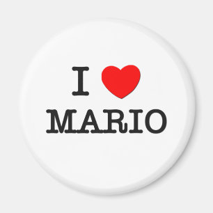 Aimant J'aime Mario