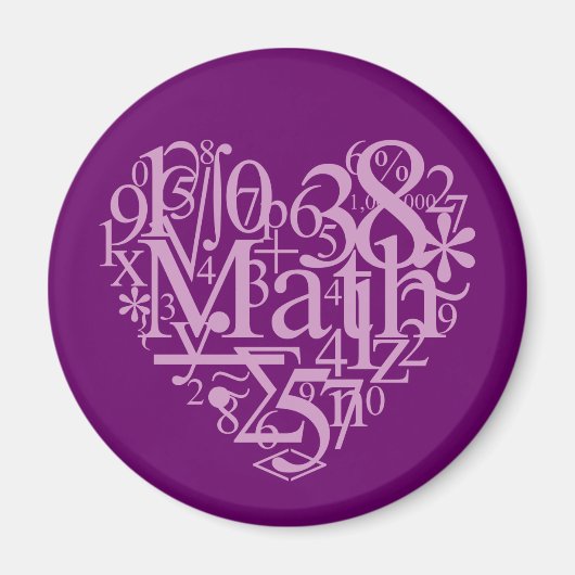 Aimant J'aime MathMagnet (Devant)