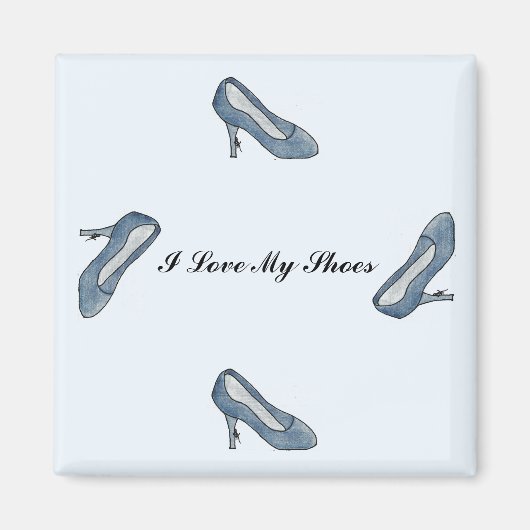 Aimant J'Aime Mes Chaussures (Devant)