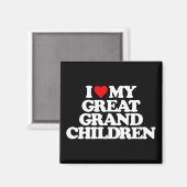 AIMANT J'AIME MES GRANDS PETITS-ENFANTS (Recto/Verso)