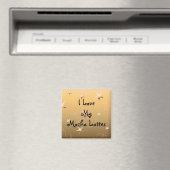 Aimant J'Aime Mes Lattes Mocha (In Situ (Lave-vaisselle))