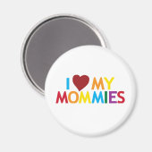 Aimant J'aime mes mamans (Recto/Verso)