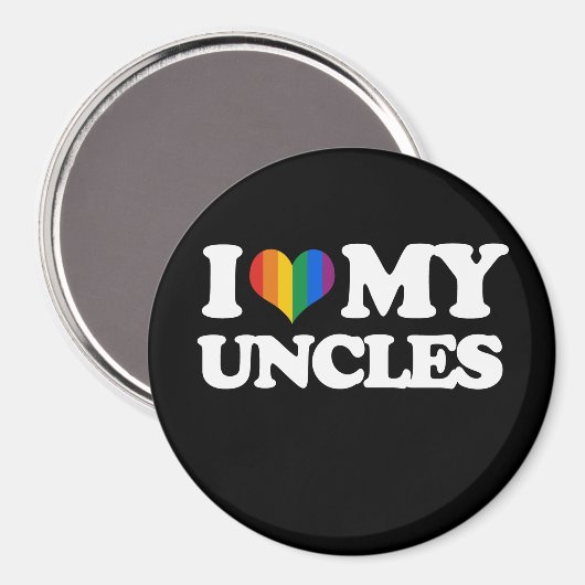 Aimant J'Aime Mes Oncles - (Recto/Verso)