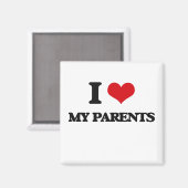 Aimant J'Aime Mes Parents (Recto/Verso)