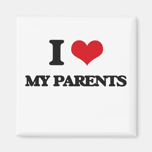 Aimant J'Aime Mes Parents (Devant)