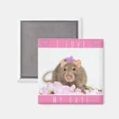Aimant J'Aime Mes Rats (Recto/Verso)