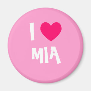 Aimant J'aime Mia